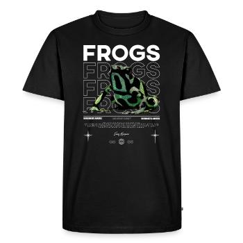 Dendrobatidae Aratus Dart Frog Streetwear Frog - Men's Premium Organic T-Shirt - black - Front - Nico (187cm)