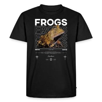 Horned Frog Streetwear Frog Keeper - Men's Premium Organic T-Shirt - black - Front - Nico (187cm)