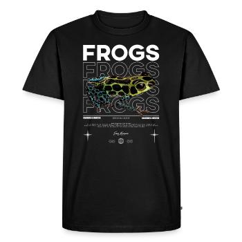 Ranitomeya Imitator Frog Streetwear Frog Keeper - Men's Premium Organic T-Shirt - black - Front - Nico (187cm)