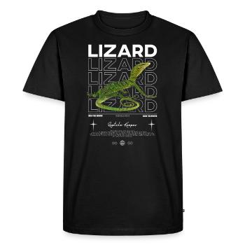 Moniteur d’arbre vert Streetwear gardien de lézard - T-shirt Premium bio Homme - noir - Devant - Nico (187cm)