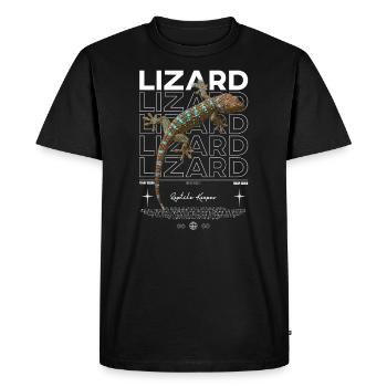 Tokay Gecko Streetwear Lizard Keeper - T-shirt Premium bio Homme - noir - Devant - Nico (187cm)