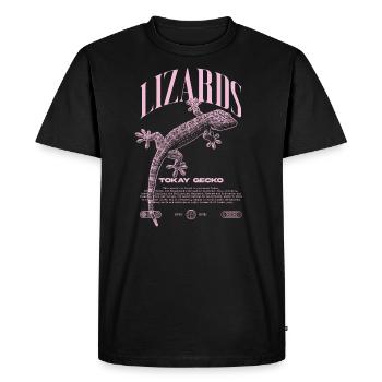 Tokay Gecko Modern Reptile Keeper Streetwear - T-shirt Premium bio Homme - noir - Devant - Nico (187cm)