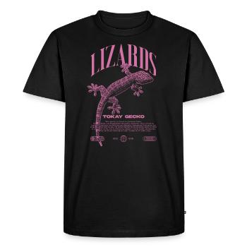 Tokay Gecko Modern Reptile Keeper Streetwear - T-shirt Premium bio Homme - noir - Devant - Nico (187cm)