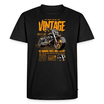 Moto Motards Motard Anniversaire Né En 1992 - T-shirt Premium bio Homme - noir - Devant - Nico (187cm)