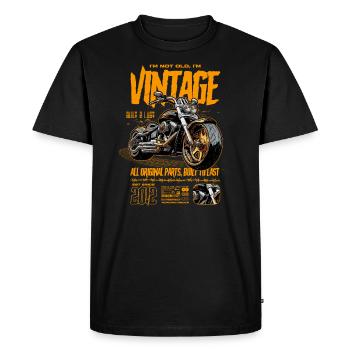 Moto Motards Motard Anniversaire Né En 2012 - T-shirt Premium bio Homme - noir - Devant - Nico (187cm)