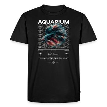 Betta Fish Keeper Streetwear moderne - T-shirt Premium bio Homme - noir - Devant - Nico (187cm)