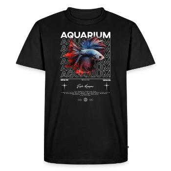Betta Fish Keeper Streetwear moderne - T-shirt Premium bio Homme - noir - Devant - Nico (187cm)