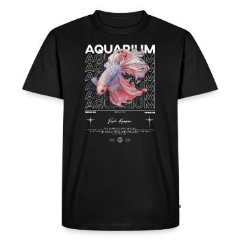 Betta Fish Keeper Streetwear moderne - T-shirt Premium bio Homme - noir - Devant - Nico (187cm)