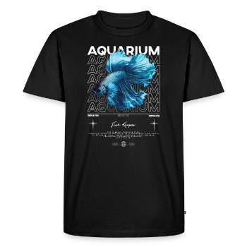 Betta Fish Keeper Streetwear moderne - T-shirt Premium bio Homme - noir - Devant - Nico (187cm)