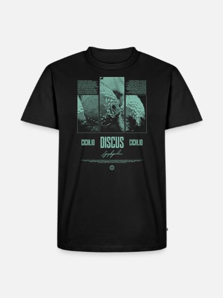 Diskusfisch Buntbarsch Aquarium Fischhalter - Männer Premium Bio T-Shirt - Schwarz