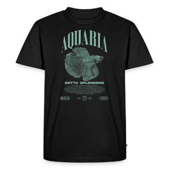 Betta Fish Keeper Modern Streetwear - Men's Premium Organic T-Shirt - black - Front - Nico (187cm)