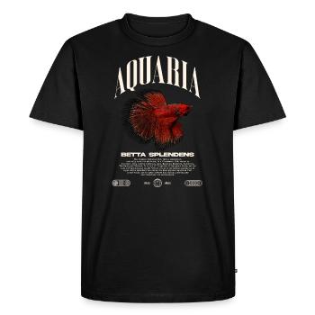 Betta Fish Keeper Modern Streetwear - Men's Premium Organic T-Shirt - black - Front - Nico (187cm)