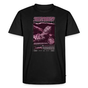 Crocodile chinois lézard Shinisaurus crocodilurus - T-shirt Premium bio Homme - noir - Devant - Nico (187cm)