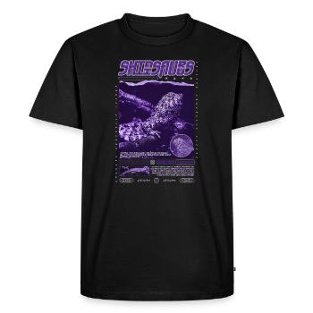 Crocodile chinois lézard Shinisaurus crocodilurus - T-shirt Premium bio Homme - noir - Devant - Nico (187cm)