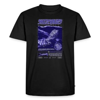 Crocodile chinois lézard Shinisaurus crocodilurus - T-shirt Premium bio Homme - noir - Devant - Nico (187cm)