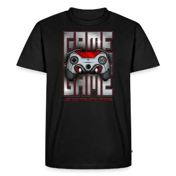 Juste un jeu de plus que je promets jeu vidéo rétro - T-shirt Premium bio Homme - noir - Devant - Nico (187cm)