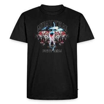 Muay Thai Fight Team MMA Tiger Kickboxing - T-shirt Premium bio Homme - noir - Devant - Nico (187cm)