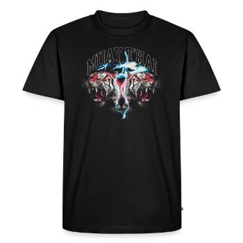 Muay Thai MMA Tiger Kickboxing - T-shirt Premium bio Homme - noir - Devant - Nico (187cm)