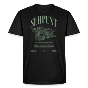 Reticulated Python Reptile Keeper Streetwear - Men's Premium Organic T-Shirt - black - Front - Nico (187cm)