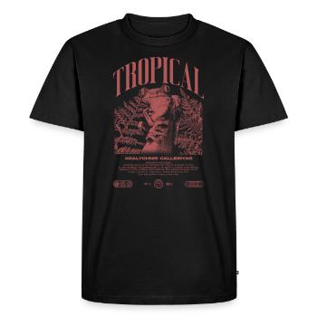 Grenouille arboricole aux yeux rouges Amphibien de la forêt tropicale - T-shirt Premium bio Homme - noir - Devant - Nico (187cm)