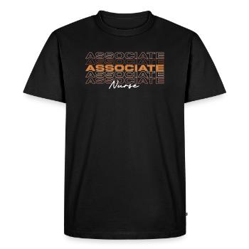 Black Strong Infirmière associée Mélanine Infirmière africaine - T-shirt Premium bio Homme - noir - Devant - Nico (187cm)