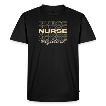 Infirmière autorisée Infirmières médicales élégantes - T-shirt Premium bio Homme - noir - Devant - Nico (187cm)
