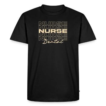 Infirmière dentaire Infirmières médicales élégantes - T-shirt Premium bio Homme - noir - Devant - Nico (187cm)