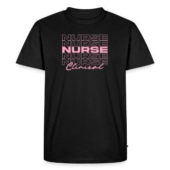 Infirmière clinicienne Infirmières médicales élégantes - T-shirt Premium bio Homme - noir - Devant - Nico (187cm)
