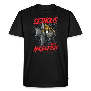 S’intéresse au discus depuis 2009 - T-shirt Premium bio Homme - noir - Devant - Nico (187cm)