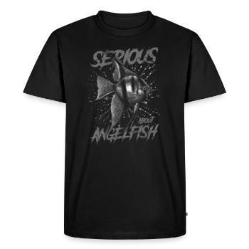Sérieux au sujet d’Altum Angelfish Keeper - T-shirt Premium bio Homme - noir - Devant - Nico (187cm)