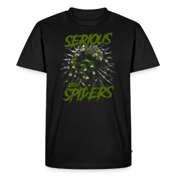 Sérieux au sujet des araignées Propriétaire de tarentule de compagnie - T-shirt Premium bio Homme - noir - Devant - Nico (187cm)