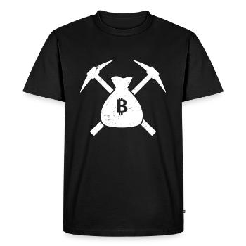 Exploitation minière - T-shirt Premium bio Homme - noir - Devant - Nico (187cm)