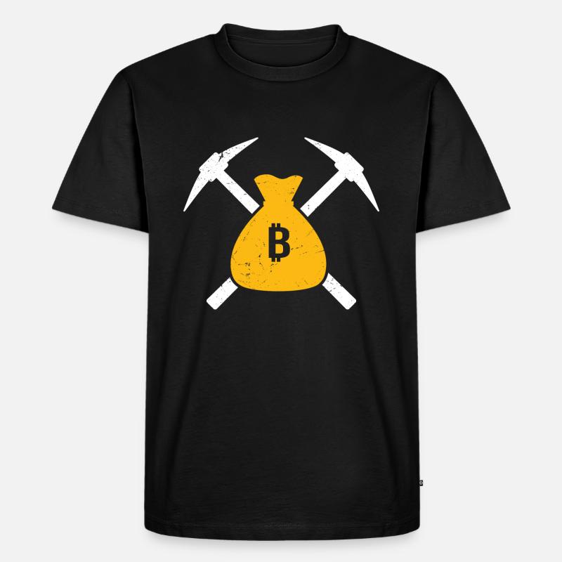Bergbau - Männer Premium Bio T-Shirt - Schwarz