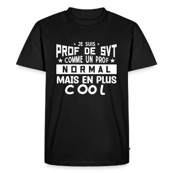 Prof de SVT super cool - T-shirt Premium bio Homme - noir - Devant - Nico (187cm)