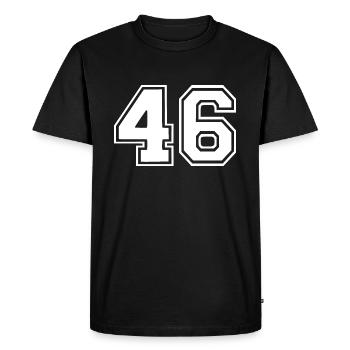 46 - Men's Premium Organic T-Shirt - black - Front - Nico (187cm)