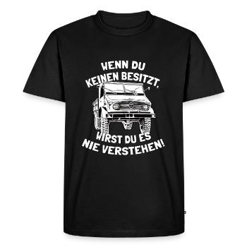 Unimog 404 - Offroad - Universal Motorgerät - Männer Premium Bio T-Shirt - Schwarz - Vorne - Nico (187cm)
