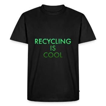 RECYCLING - Men's Premium Organic T-Shirt - black - Front - Nico (187cm)