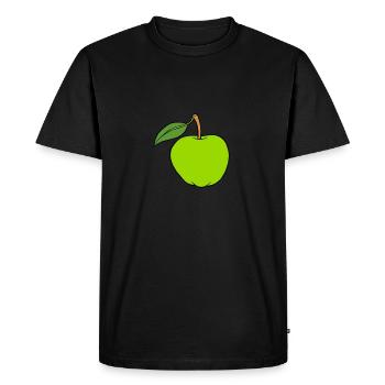 pomme - T-shirt Premium bio Homme - noir - Devant - Nico (187cm)