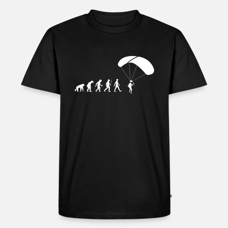 Evolution Paragliding - Men's Premium Organic T-Shirt - black
