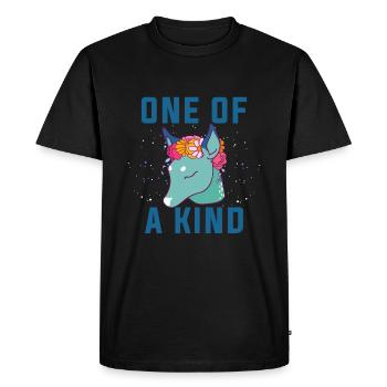 Unique en son genre. Unique Dow.Magical Gifts.Deer. poulain - T-shirt Premium bio Homme - noir - Devant - Nico (187cm)
