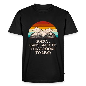 Désolé, je peux encore le rendre drôle aujourd’hui - T-shirt Premium bio Homme - noir - Devant - Nico (187cm)