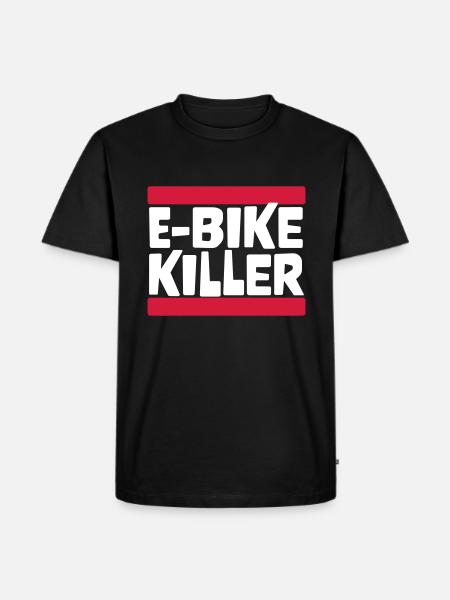 E BIKE KILLER - Männer Premium Bio T-Shirt - Schwarz