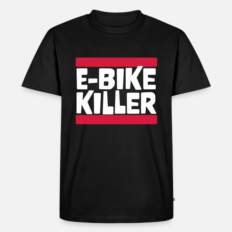 E BIKE KILLER - Männer Premium Bio T-Shirt - Schwarz