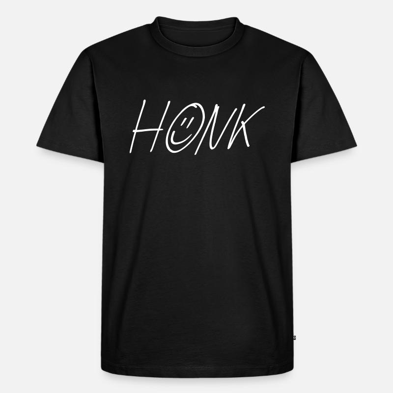Der original HONK - Männer Premium Bio T-Shirt - Schwarz
