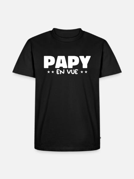 Papy En Vue - T-shirt Premium bio Homme - noir