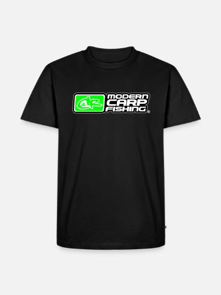 Catch and Respect,Angeln,Fishing - Männer Premium Bio T-Shirt - Schwarz