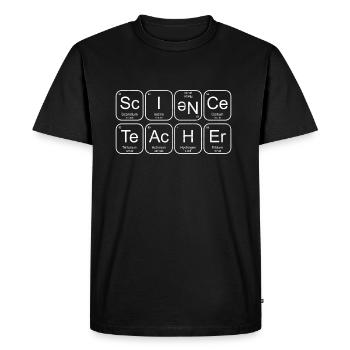 Science Teacher Chemical Elements - Männer Premium Bio T-Shirt - Schwarz - Vorne - Nico (187cm)
