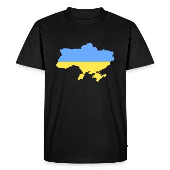 ukraine - Men's Premium Organic T-Shirt - black - Front - Nico (187cm)