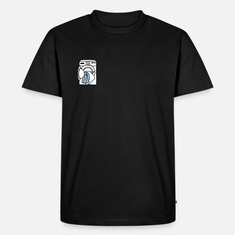 Waschmaschine - Männer Premium Bio T-Shirt - Schwarz