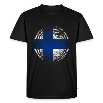 Finlande - T-shirt Premium bio Homme - noir - Devant - Nico (187cm)
